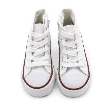 botines clon converse lona