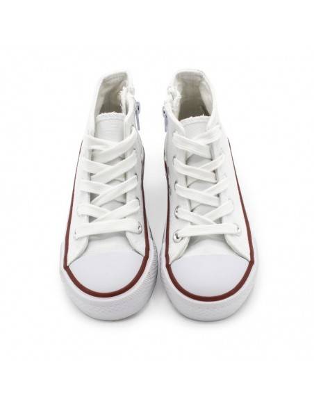 botines clon converse lona