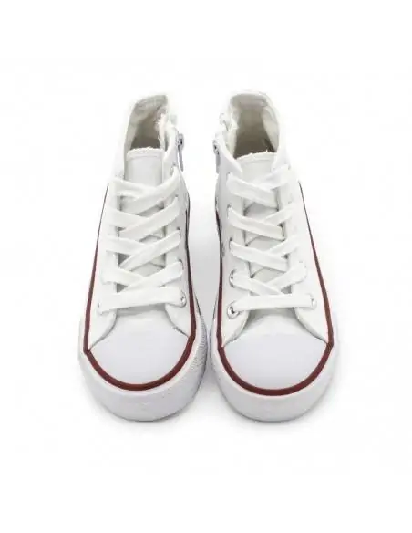 botines clon converse lona