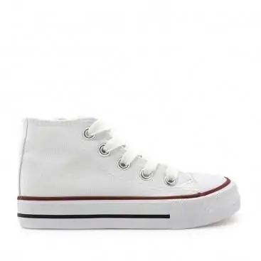 botines clon converse blanco
