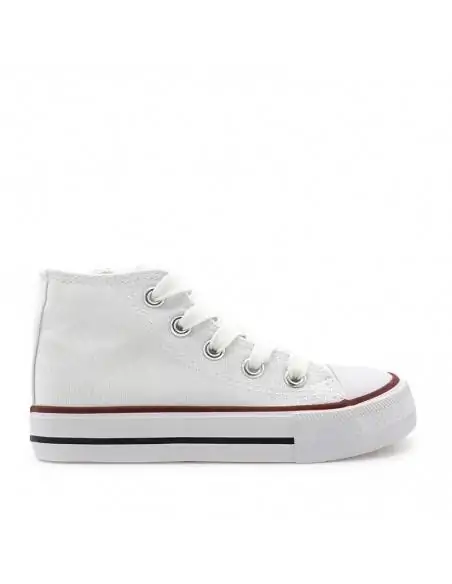 botines clon converse blanco