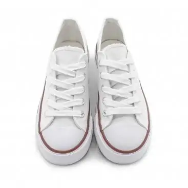 ZAPATILLAS LONA BLANCAS PARA NIÑO