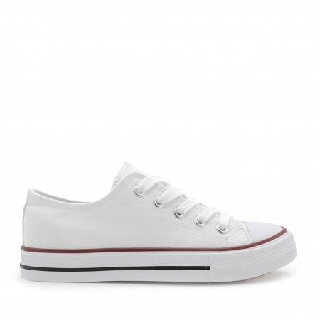 Zapatilla CV blanca de lona