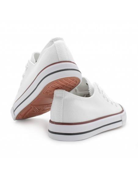 Zapatilla blanca de lona mujer y hombre
