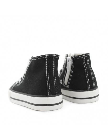 BOTIN infantil LONA NEGRO