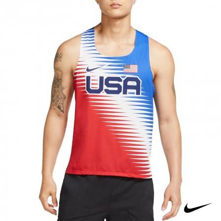 camiseta running USA hombre