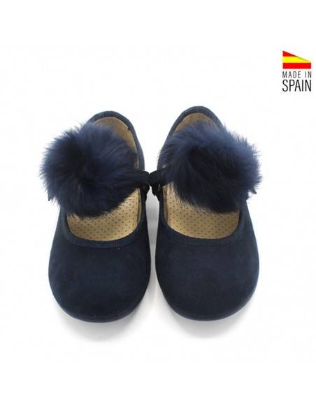zapatos vestir niña azul marino