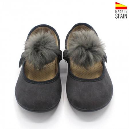 zapatos vestir niña grises