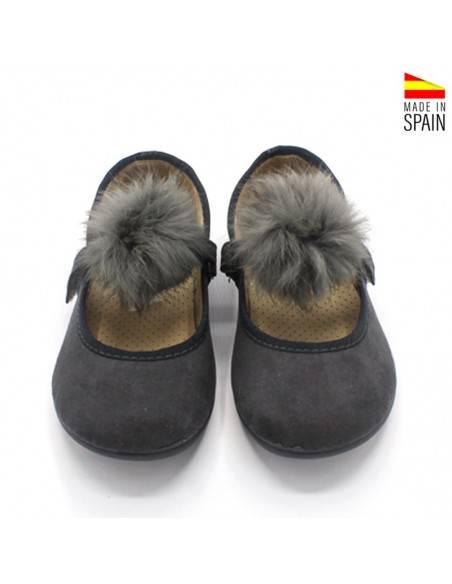 zapatos vestir niña grises