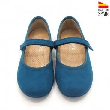 zapatos niña lona azulón