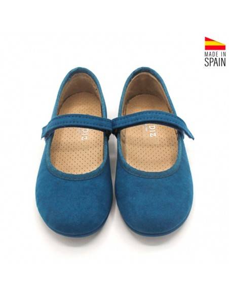 zapatos niña lona azulón