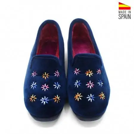 Zapatillas Cerradas de Invierno para Mujer en Azul