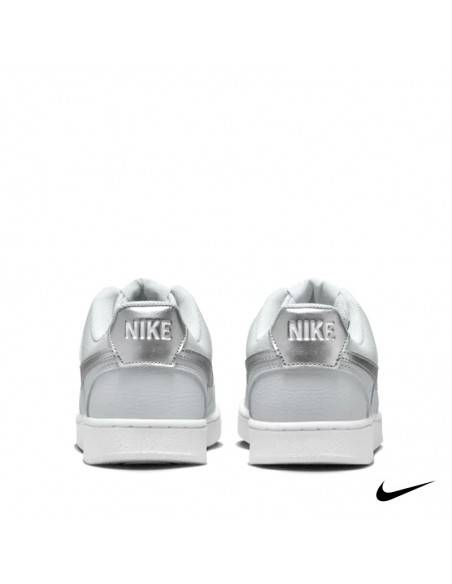 talón plateado Nike Court Vision gris