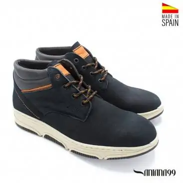 BOTINES CABALLERO azul marino