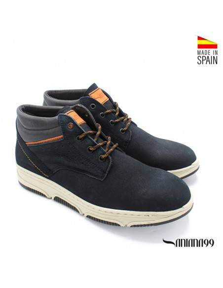 BOTINES CABALLERO azul marino