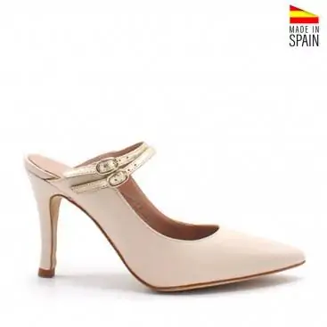 zapatos fiesta beige