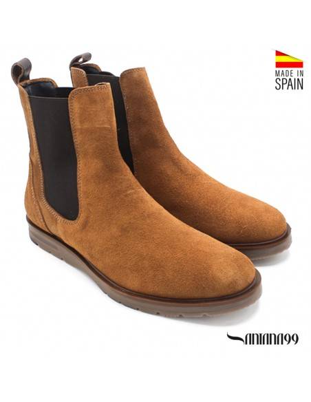 BOTINES CHELSEA HOMBRE PIEL camel