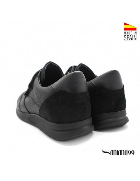 ZAPATOS CÓMODOS NEGROS HOMBRE