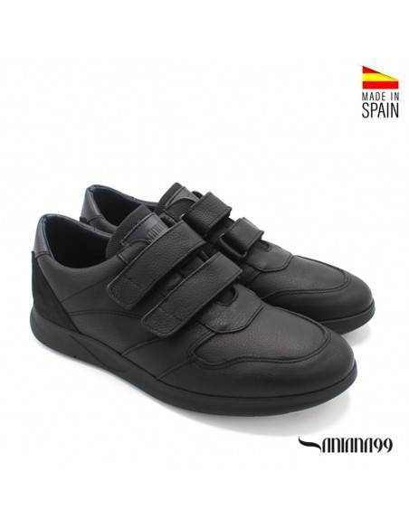 ZAPATOS HOMBRE CONFORT NEGROS