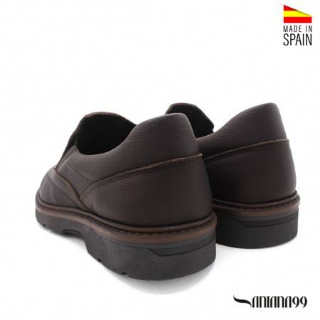 Zapato cómodo de Piel para Hombre Marrón - Made in SPAIN