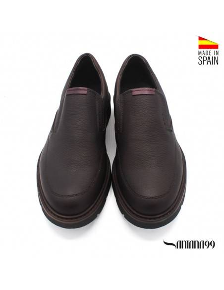 zapatos cómodos marrones hombre