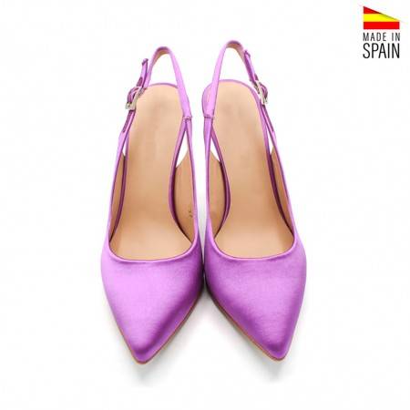 tacones morados