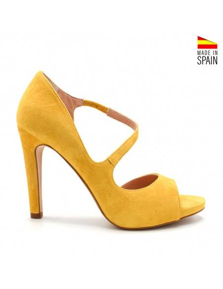 sandalias ante amarillas