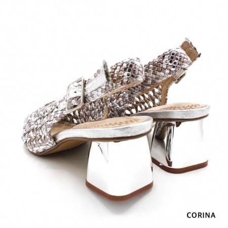 zapatos mujer plateados