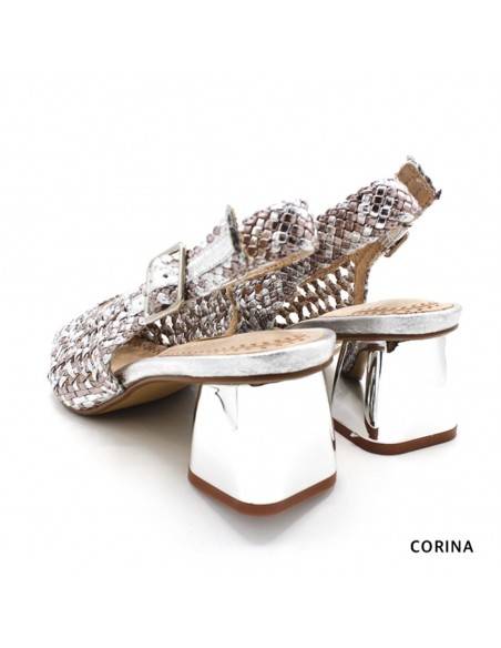 zapatos mujer plateados