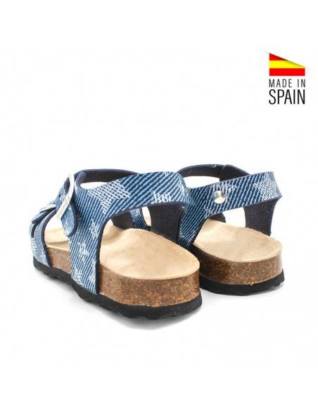 sandalias niños azules