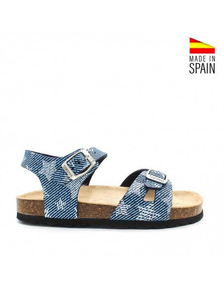 sandalia bio niño azul