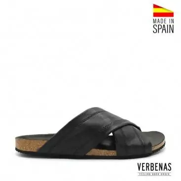 sandalias hombre negras