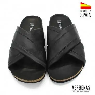 chanclas hombre piel negras