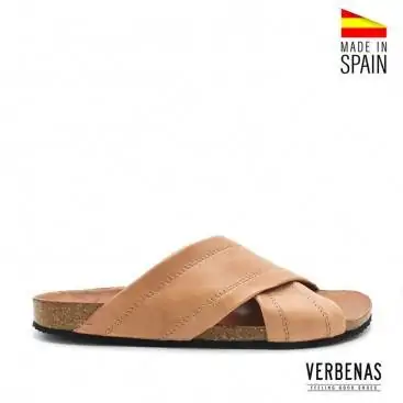 sandalias hombre camel