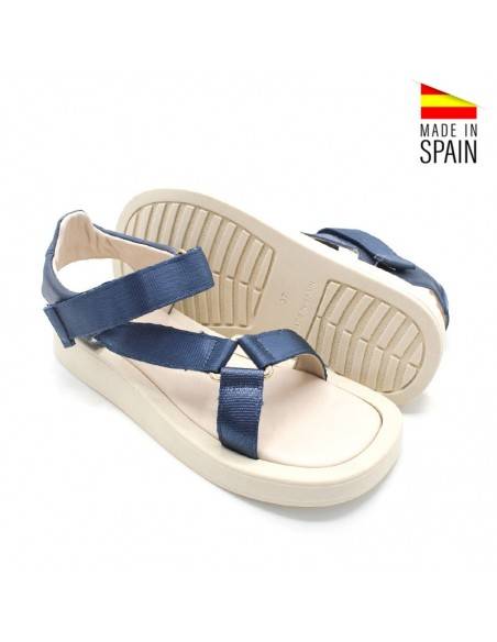 sandalia deportiva mujer azul