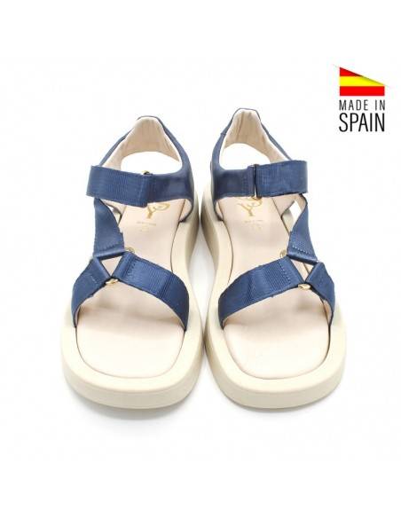 SANDALIAS VELCRO MUJER azules