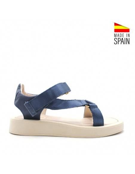SANDALIAS VELCRO MUJER azules