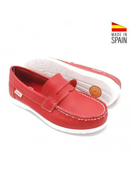 MOCASÍN ANTIFAZ NIÑO ROJO
