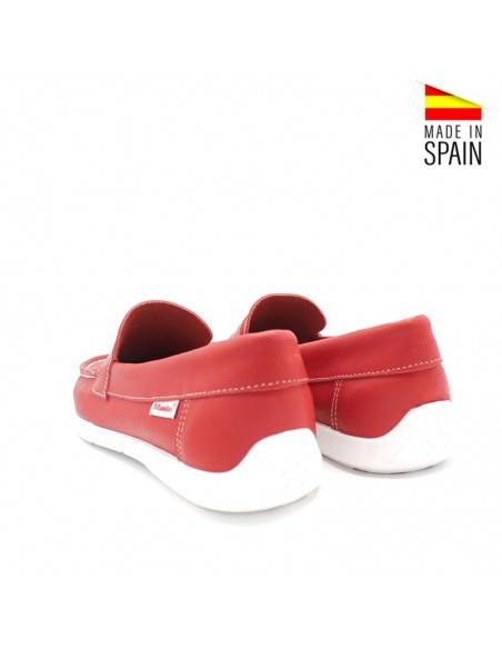 MOCASÍNES ANTIFAZ NIÑO ROJOS