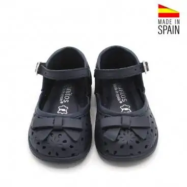 manoletinas bebe azul marino