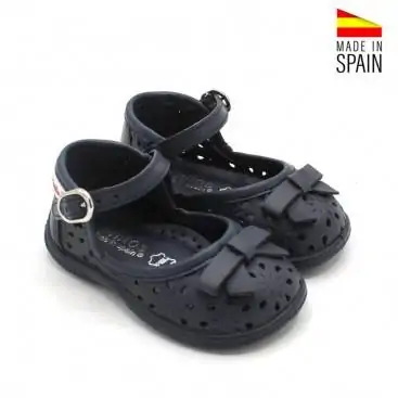 merceditas niña azul marino