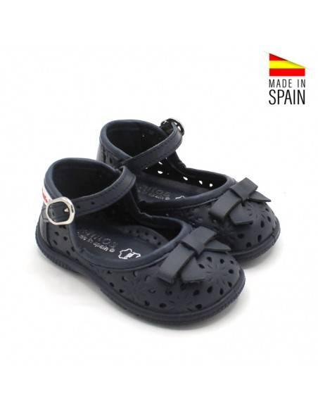 merceditas niña azul marino