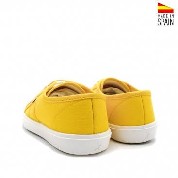 zapatillas lona niños amarillas