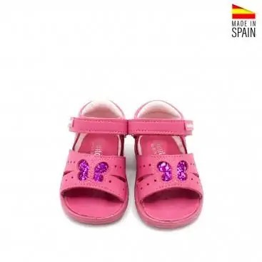 sandalias de bebe niña fucsia