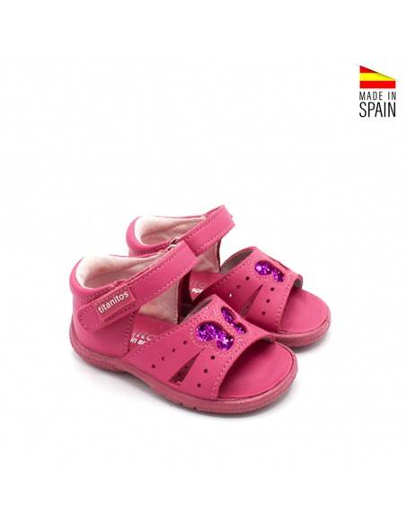 sandalias de piel para bebe niña