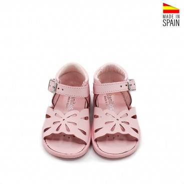 sandalias de bebe niña rosas