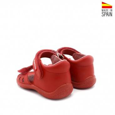 sandalias de niña bebe rojas