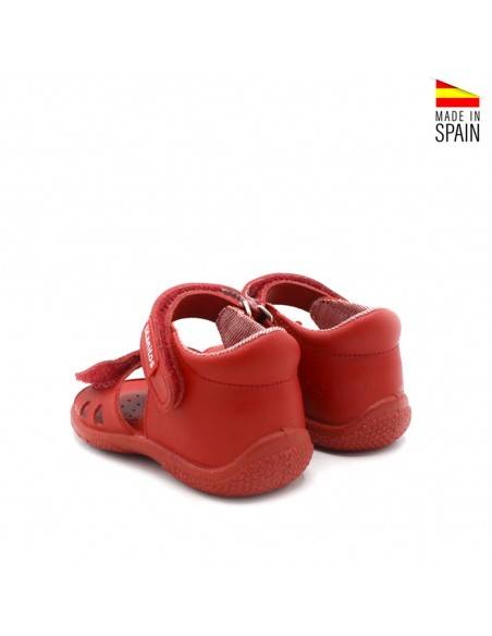 sandalias de niña bebe rojas