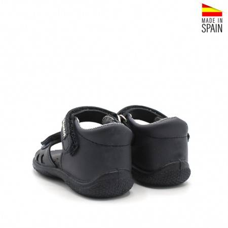 sandalias para bebe niña azul marino