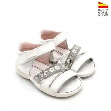 SANDALIAS BEBE NIÑA BLANCAS